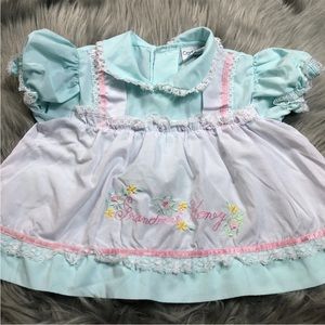 Vintage Cradle Togs Baby Girls Grandmas Honey Lace Ruffle Dress